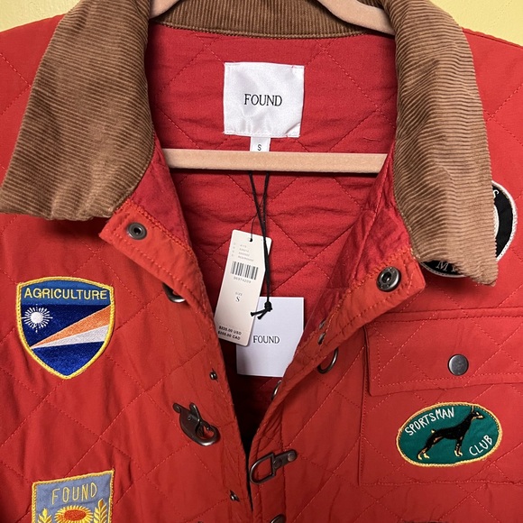 RED FOUND ANTHROPOLOGIE FARMSTEAD QUILT PATCH JACKET SMALL NWT PRICE FIRM - Picture 8 of 9